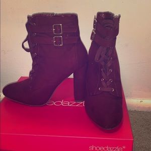 Burgundy Shoedazzle Boots